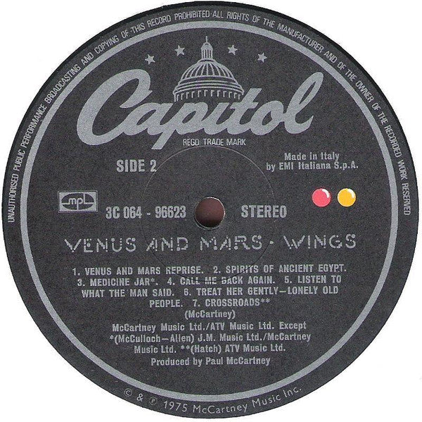 Wings (2) : Venus And Mars (LP, Album)