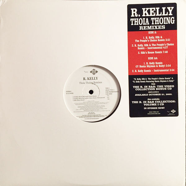 R. Kelly : Thoia Thong (Remixes) (12", Promo)