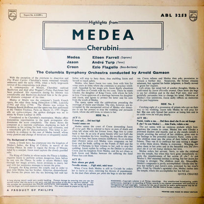 Eileen Farrell : Eileen Farrell As Medea (LP, Album, Mono)