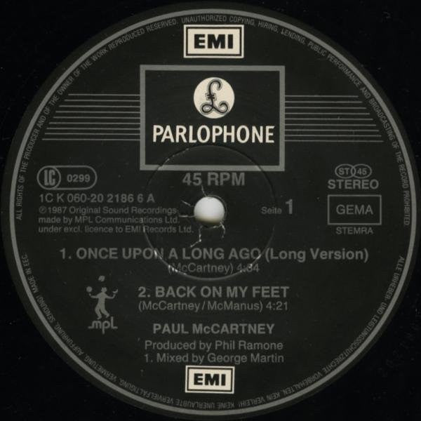 Paul McCartney : Once Upon A Long Ago (12", Maxi)