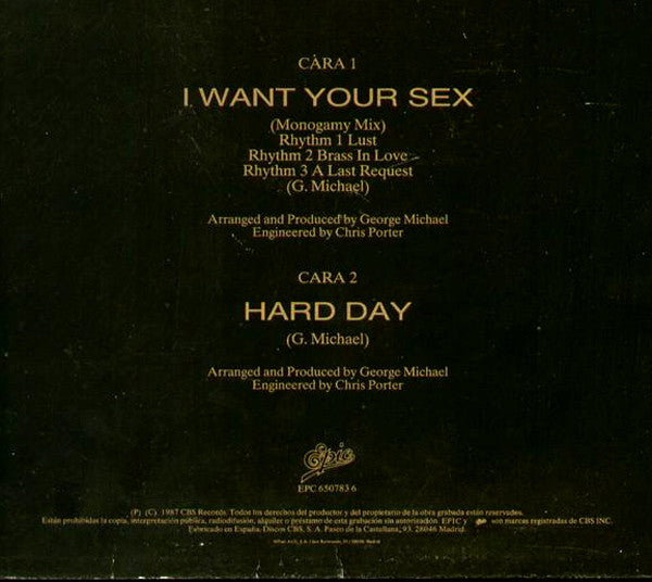 George Michael : I Want Your Sex (12", Maxi)