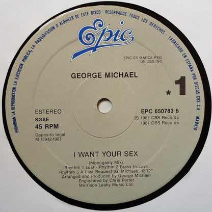 George Michael : I Want Your Sex (12", Maxi)