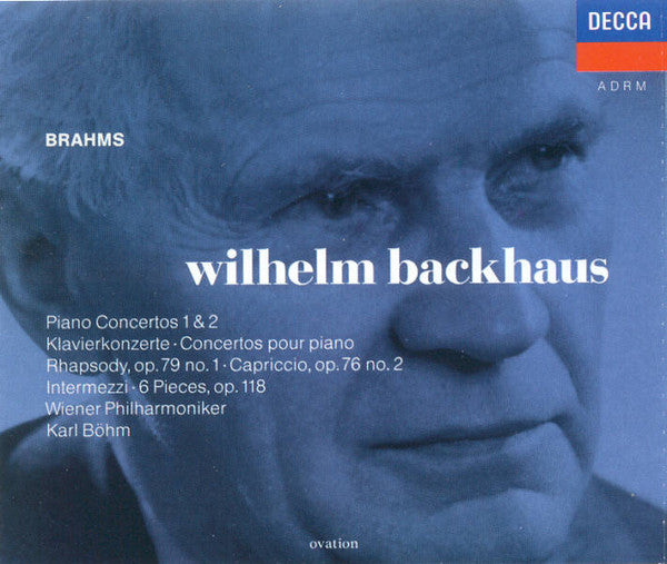 Johannes Brahms - Wilhelm Backhaus, Wiener Philharmoniker, Karl Böhm : Piano Concertos 1 & 2 / Piano Pieces (2xCD, Comp, Mono)