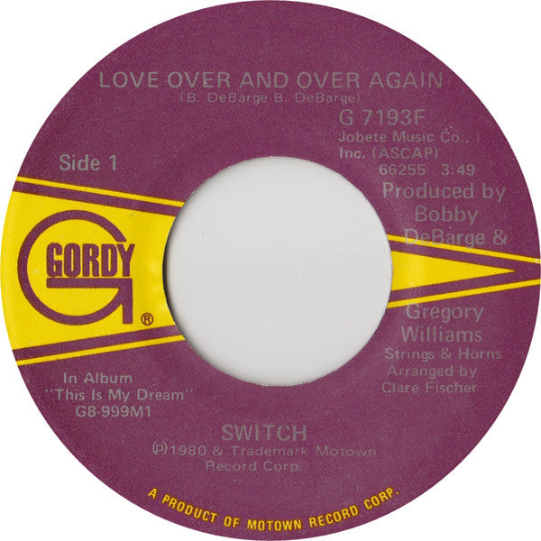 Switch (6) : Love Over And Over Again (7")