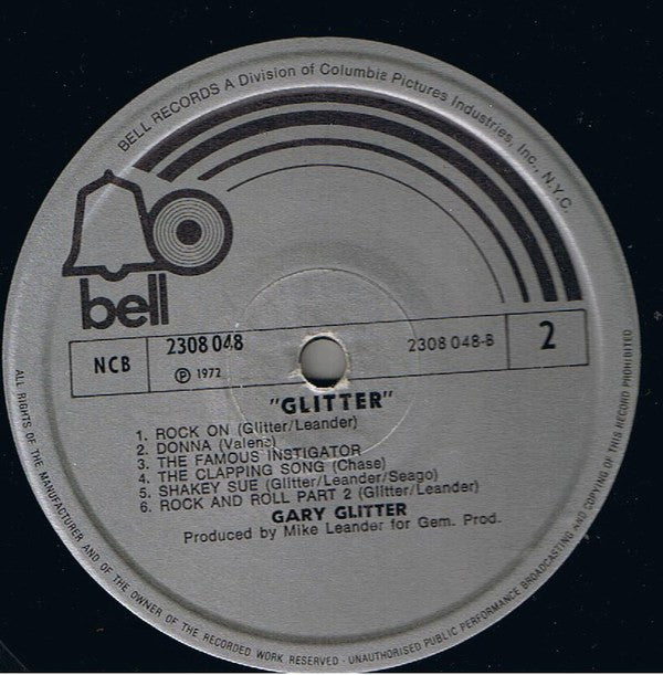 Gary Glitter : Glitter (LP, Album, Gat)