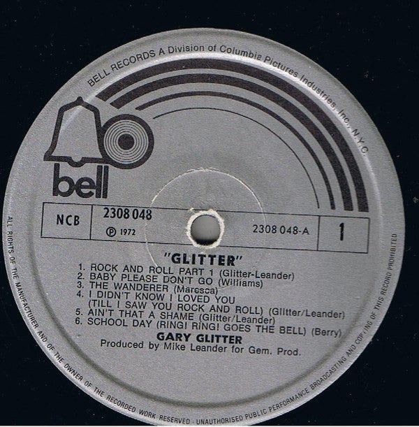Gary Glitter : Glitter (LP, Album, Gat)