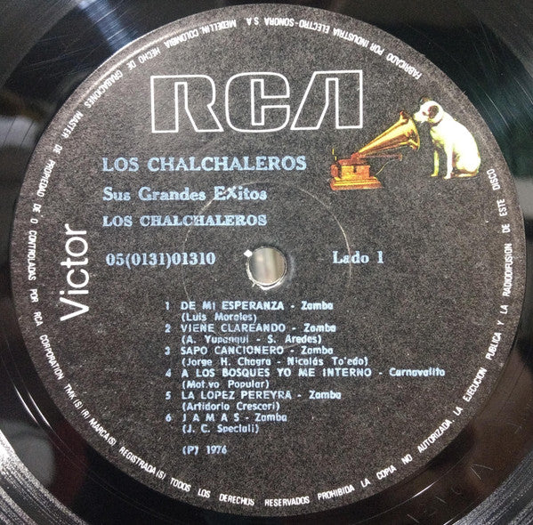 Los Chalchaleros : Sus Grandes Éxitos  (LP, Comp)