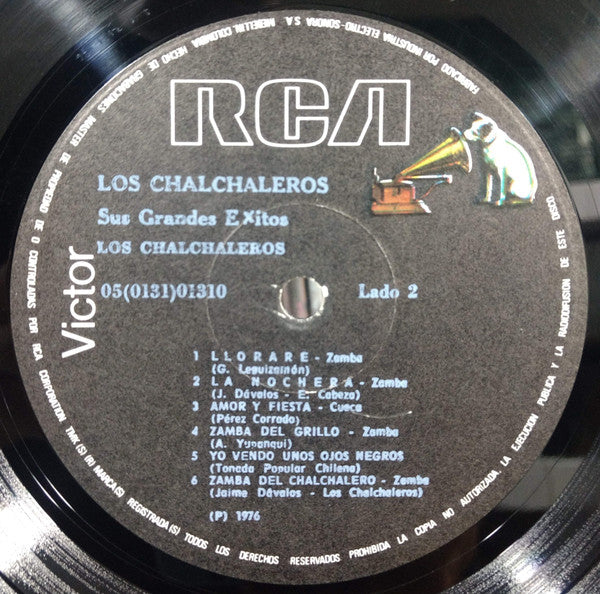 Los Chalchaleros : Sus Grandes Éxitos  (LP, Comp)