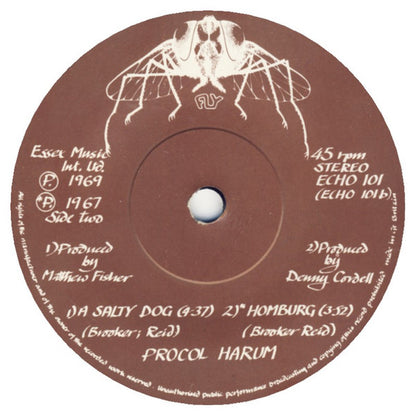 Procol Harum : A Whiter Shade Of Pale (7", Single, Mono, Sol)