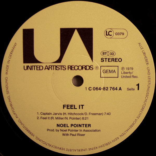 Noel Pointer : Feel It (LP, Album)