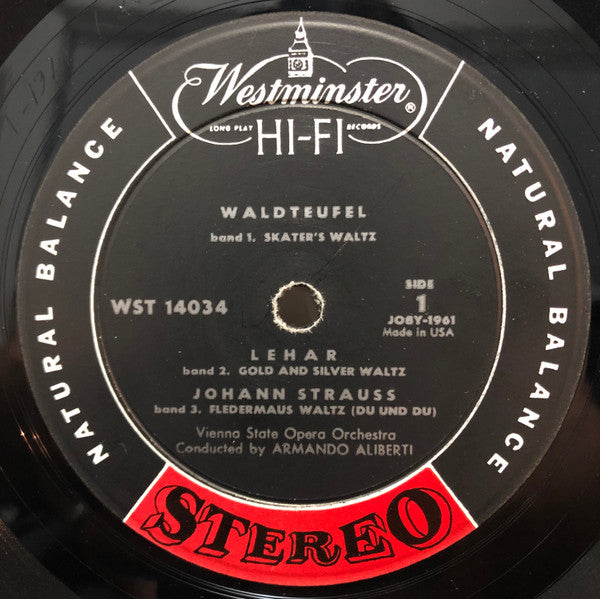 Orchester Der Wiener Staatsoper Conducted By Armando Aliberti : The Skater's Waltz And Other Favorite Waltzes (LP)