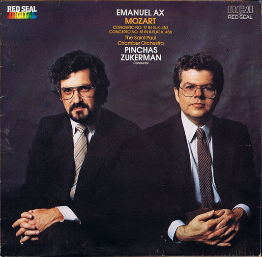 Wolfgang Amadeus Mozart, Emanuel Ax, The Saint Paul Chamber Orchestra, Pinchas Zukerman : Concerto NO. 17 In G, K. 453 , Concerto No. 18 In B-Flat, K. 456 (LP)