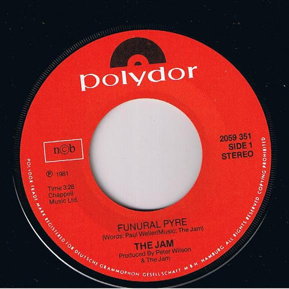 The Jam : Funeral Pyre (7", Single)