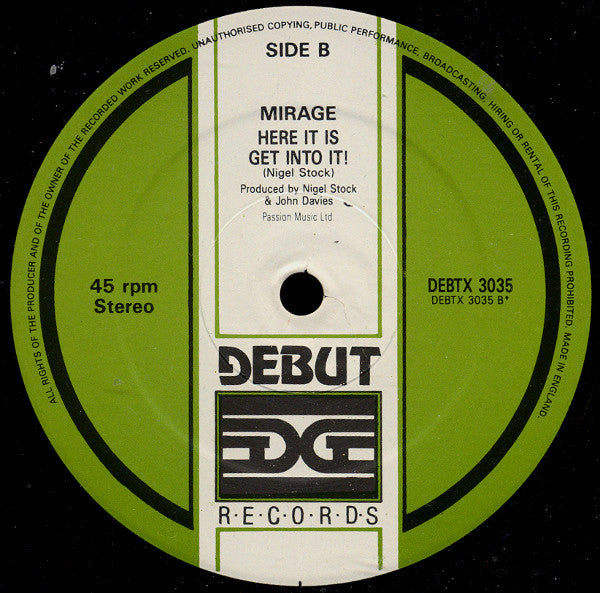 Mirage (12) : Jack Mix IV (12", P/Mixed)