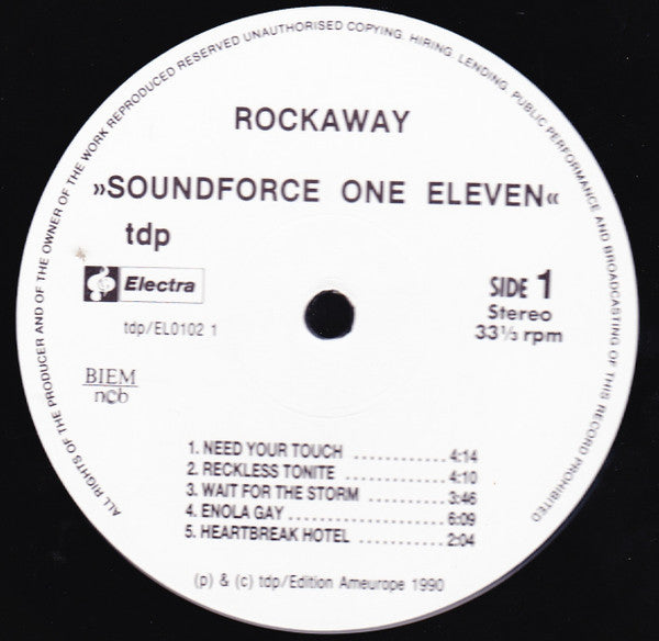 Rockaway (2) : Soundforce One Eleven (LP, Album)