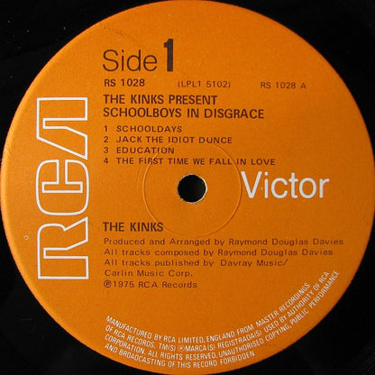 The Kinks : The Kinks Present Schoolboys In Disgrace (LP, Album)