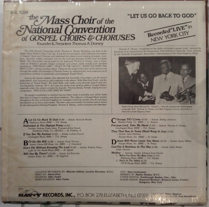 Mass Choir Of The National Convention Of Gospel Choirs & Choruses : Let Us Go Back To God (2xLP)