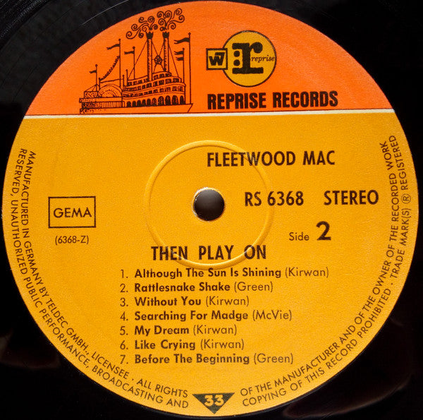 Fleetwood Mac : Then Play On (LP, Album, Gat)