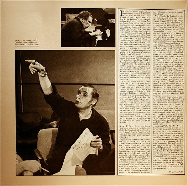 Johann Sebastian Bach - Glenn Gould : The Goldberg Variations (LP, Album, Gat)