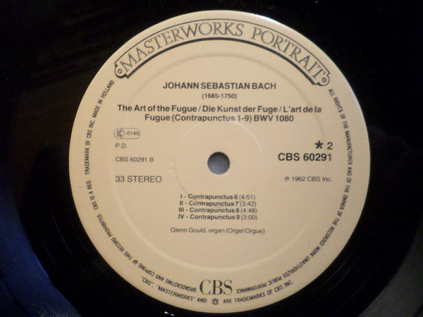 Johann Sebastian Bach - Glenn Gould : The Art Of The Fugue - Die Kunst Der Fuge - L'art De La Fugue: Contrapunctus 1-9 (LP, Album, RE, RM)