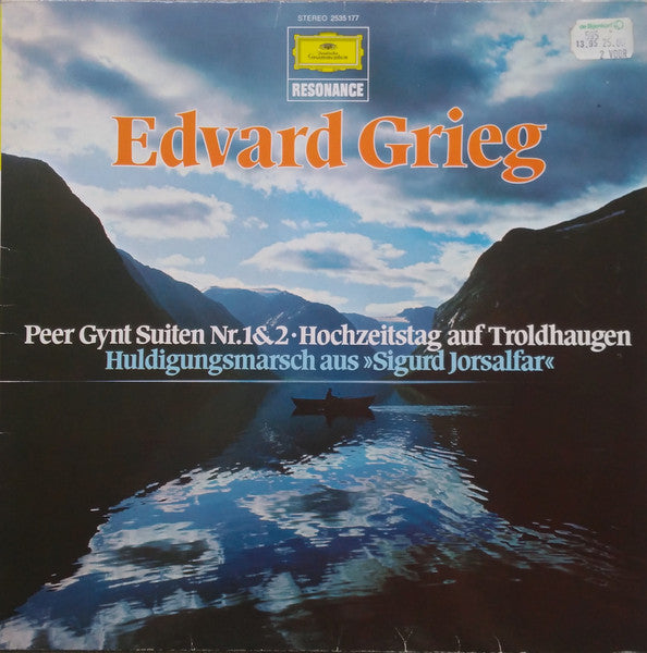 Edvard Grieg : Peer Gynt Suiten Nr.1&2 • Hochzeitstag Auf Troldhaugen / Huldigungsmarsch Aus »Sigurd Jorsalfar« (LP, Comp, RE)