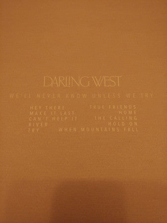 Darling West : We'll Never Know Unless We Try (LP, Album)