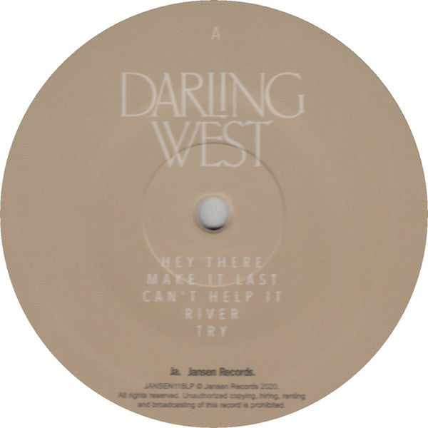 Darling West : We'll Never Know Unless We Try (LP, Album)