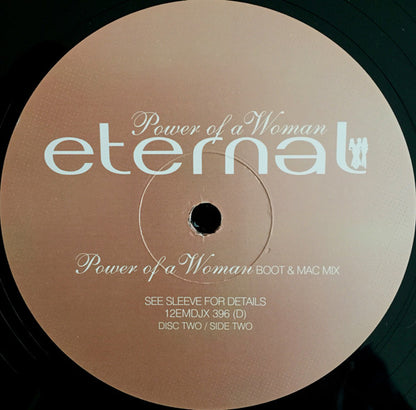 Eternal (2) : Power Of A Woman - The House Mixes (2x12", Promo)