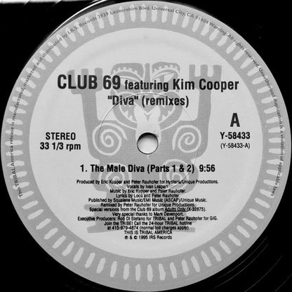 Club 69 Featuring Kim Cooper : Diva (Remixes) (12")