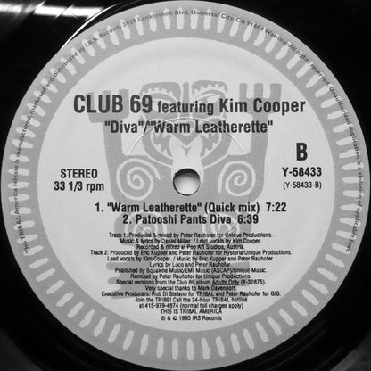 Club 69 Featuring Kim Cooper : Diva (Remixes) (12")