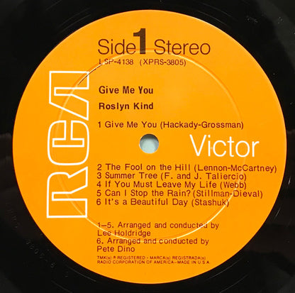 Roslyn Kind : Give Me You (LP, Album, Hol)