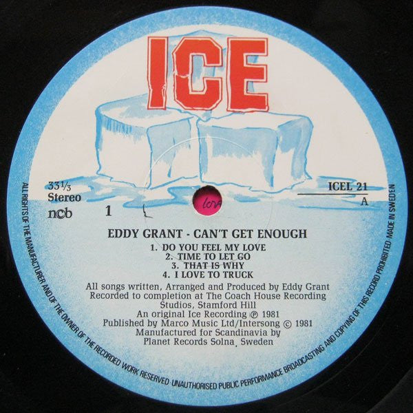 Eddy Grant : Can't Get Enough (LP, Album)