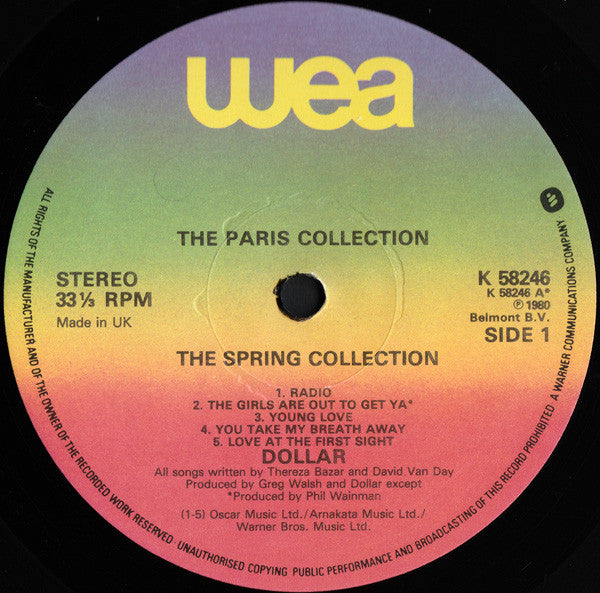 Dollar : The Paris Collection (LP, Album)