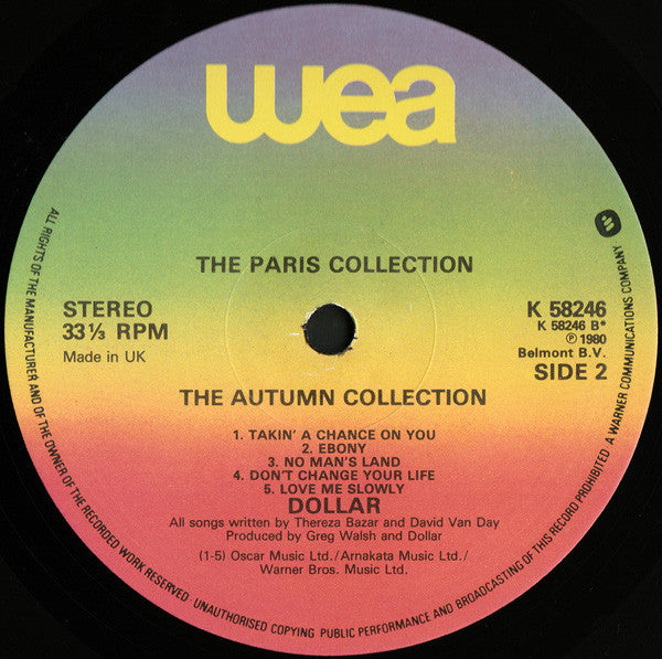 Dollar : The Paris Collection (LP, Album)