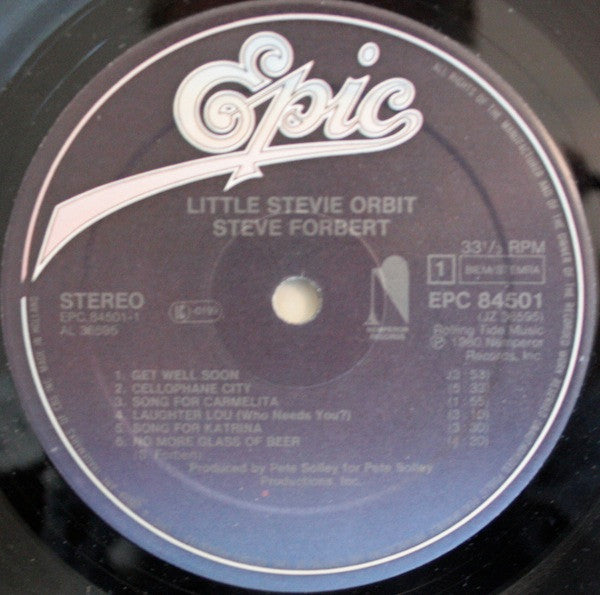 Steve Forbert : Little Stevie Orbit (LP, Album, M/Print)