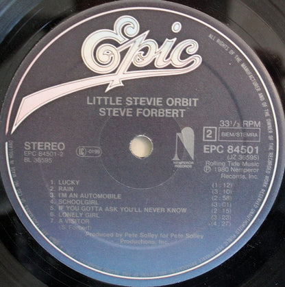 Steve Forbert : Little Stevie Orbit (LP, Album, M/Print)