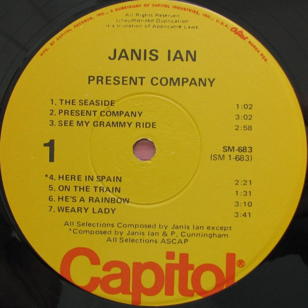 Janis Ian : Present Company (LP, Album)