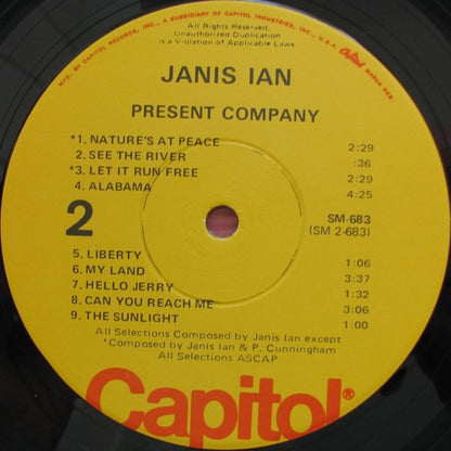 Janis Ian : Present Company (LP, Album)