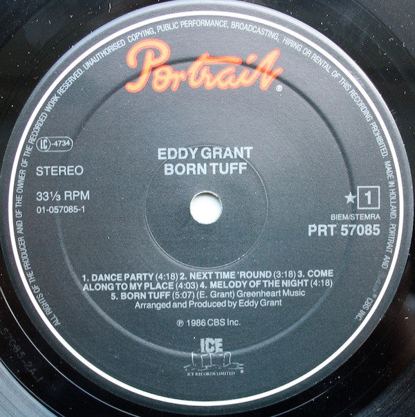 Eddy Grant : Born Tuff (LP, Album)