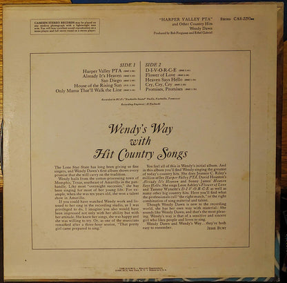 Wendy Dawn : Harper Valley PTA (LP)