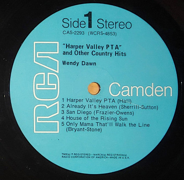 Wendy Dawn : Harper Valley PTA (LP)