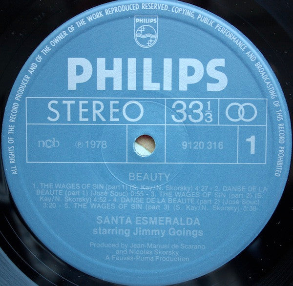 Santa Esmeralda Starring Jimmy Goings : Beauty (LP, Album)