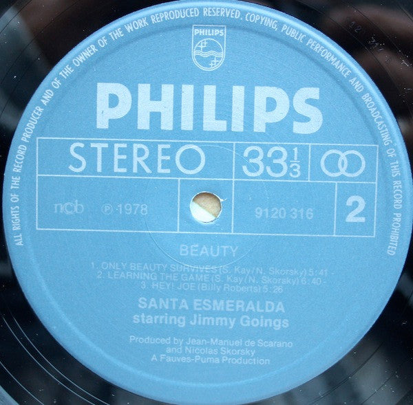 Santa Esmeralda Starring Jimmy Goings : Beauty (LP, Album)