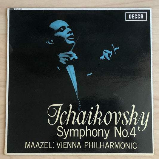 Pyotr Ilyich Tchaikovsky, Lorin Maazel : Wiener Philharmoniker : Symphony No.4 (LP, Album, ED1)