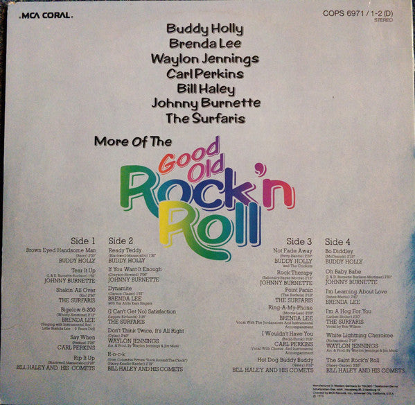 Various : More Of The Good Old Rock'n Roll (2xLP, Comp)