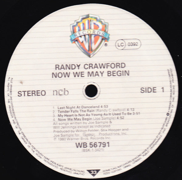 Randy Crawford : Now We May Begin (LP, Album)