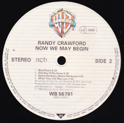 Randy Crawford : Now We May Begin (LP, Album)