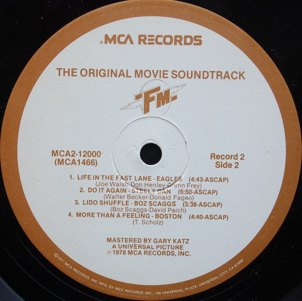 Various : FM (The Original Movie Soundtrack) (2xLP, Comp, Gat)