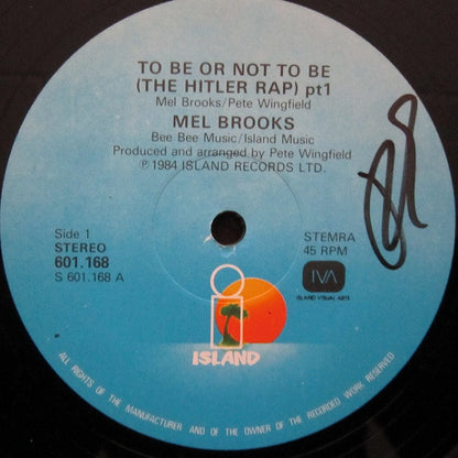 Mel Brooks : To Be Or Not To Be (The Hitler Rap) Pts. 1&2 (12")