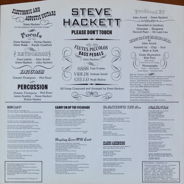 Steve Hackett : Please Don't Touch! (LP, Album)